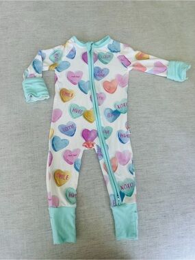 Little Sleepies Candy Cuties Zip One-Piece in Mint